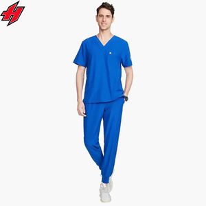 Ropa médica personalizada uniforme elástico azul uniforme de Enfermería del Hospital fabricante uniforme para la enfermera - Product Image 1