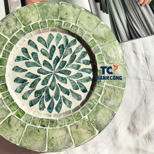 MEILLEUR napperon vert décoratif tissé à la main élégant accent de table à manger parfait pour ajouter du charme à tout repas ou occasion spéciale - Product Image 3