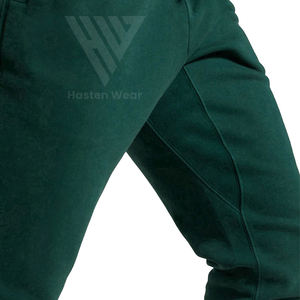 Pantalons de survêtement décontractés pour hommes de haute qualité en coton 100% léger à séchage rapide avec cordon de serrage et logo personnalisé - Product Image 5