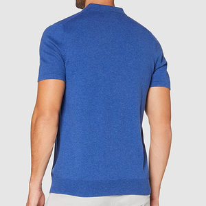 New Arrival Men's Polo Shirt 100% Cotton Polyester Breathable Short Sleeve Printed Turn Collar Custom Size Unisex Plus Size OEM - Product Image 3