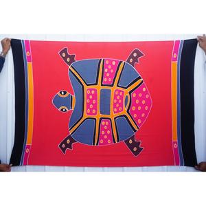 Pareos Hawaianos Pintados a Mano 100% Rayón de Alta Calidad, Ropa de Playa Personalizada al por Mayor, Cubierta para las Islas del Pacífico Asiático HPGU012-01-180 - Product Image 1