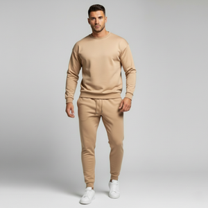 Chándal de Hombre 2 en 1 Reversible de Forro Polar, Cálido, Beige, Informal, de Invierno, Ecológico, Transpirable, de Alta Calidad, 2025 - Product Image 1