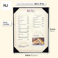 Porte-menu personnalisable en cuir PU de haute qualité pour restaurants, format A4, A5, US Letter, élégant, pour présentation de cocktails, dossier de bar