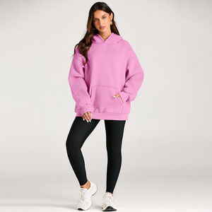 2025 personnalisé de haute qualité français Terry Hoodies femmes Streetwear haute qualité essentiels goutte épaule en gros pas cher prix - Product Image 5