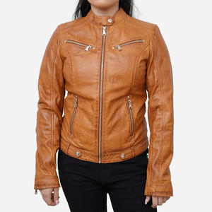 แจ็กเก็ตหนังแท้สำหรับผู้หญิง2025คลาสสิกแจ็กเก็ตหนังแท้ - Product Image 5