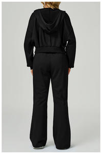 Conjunto de manga regular liso personalizado para mujer, conjunto de verano, chándal personalizado para mujer, conjunto de 2 piezas, chándal de algodón - Product Image 5