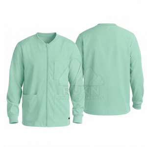 Blouse médicale zippée pour infirmières, vêtement de maintien au chaud pour personnel hospitalier et clinique, fournisseur en gros - Product Image 4