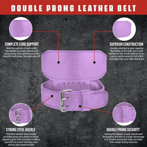 Premium Weightlifting <b>Padded</b> Leather Belt Gym & Powerlifting Heavy Duty <b>Back</b> Support Strength Training <b>Padded</b> Belt for Unisex - Product Image 5
