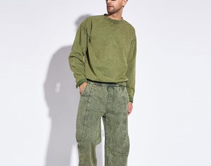 Logo personnalisé délavé à l'acide Vintage surdimensionné lourd 400 Gsm français éponge 100% coton O cou blanc hommes col rond sweat à capuche - Product Image 3