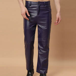 กางเกงลำลองหนังผู้ชายทรงโอเวอร์ไซส์ สไตล์สตรีทแวร์ ระบายอากาศได้ดี น้ำหนักเบา สีเข้ม  ราคาสมเหตุสมผล รับสกรีนโลโก้ตามแบบ - Product Image 2