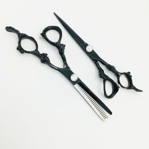 Tijeras profesionales de fábrica, tijeras de peluquero de acero inoxidable, tijeras de corte de pelo de alta calidad, punta de hoja afilada, peluquería - Product Image 5