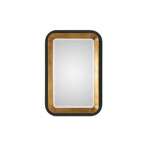 <b>Square</b> Metal Brass Rim Decorative Home Decor Best Selling Wall <b>Mirror</b> High Quality Bedroom Used - Product Image 1