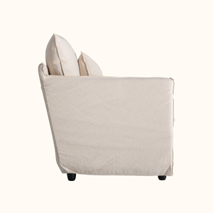 Silla de Ocio Acolchada Ergonómica Moderna y Duradera Marbella, Cojín Relleno de Espuma, Patas de Madera Maciza, para Sala de Estar, Dormitorio, Uso Doméstico - Product Image 3