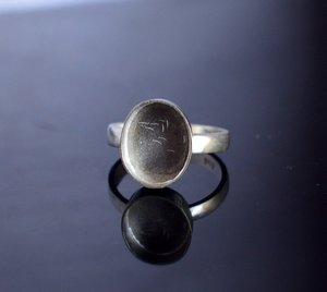 925 Sterling Bạc bezel vòng 6x8mm hình bầu dục thiết lập handmade Tưởng Niệm Tự làm đồ trang sức làm nhựa tro đồ trang sức phát hiện thành phần - Product Image 3