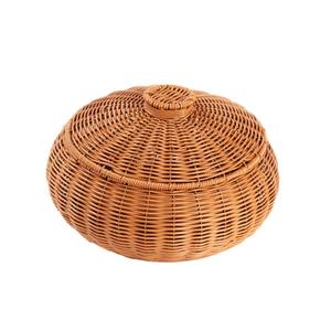 Panier de rangement multifonctionnel en rotin écologique fabriqué au Vietnam, couvercle moderne, organisateur de cuisine, légumes, couleur personnalisée - Product Image 3