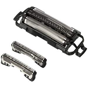 Tête de rechange noire à double lame pour rasoir électrique, compatible avec divers modèles pour le visage, le corps et la barbe, rasoir à grille lavable - Product Image 3