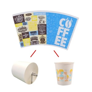 Gobelet en papier biodégradable et écologique pour boissons chaudes |   Gobelet à café en papier personnalisé imprimé 8oz 12oz |   Papier alimentaire enduit de PE - Product Image 4
