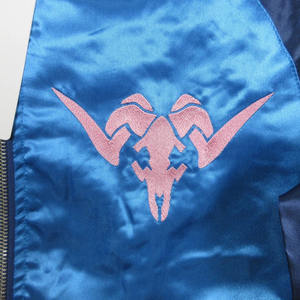 Chaqueta Bomber de Satén Personalizada al por Mayor, Chaquetas Bomber de Satén Bordadas Estilo Universitario, Chaqueta Universitaria de Satén para Hombre - Product Image 6