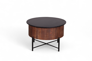 Lujosa mesa de centro para sala de estar con superficie ancha, artesanía de madera maciza, característica decorativa para actualización Interior - Product Image 2