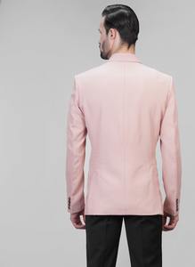 Good Quality <b>Pink</b> Mens Business Blazer Lightweight Casual and Formal Outerwear with Durable <b>Stitching</b> Available for Export Price - Product Image 2