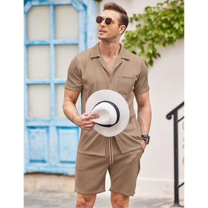 Top Best Quality Customized Design Clothes <b>Mens</b> Loose Short Sleeve Floral <b>Shirt</b> Shorts Casual Two Piece <b>Men</b> Sets <b>Beach</b> Shi - Product Image 4