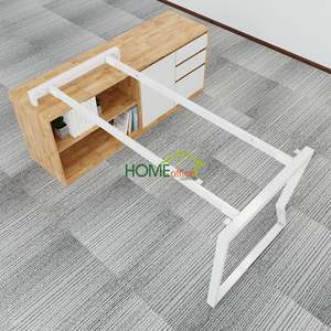 MConcept 180x160 Executive <b>Desk</b> Contemporary Modern Design Assembly Required Office Furniture <b>Computer</b> Table & Sit <b>Stand</b> <b>Desk</b> - Product Image 4
