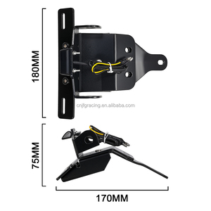 Soporte de matrícula corto de aluminio para CFMOTO 450NK 450SR 450SS 450SRS 250SRS 300SR 300SS, piezas de motocicleta - Product Image 5