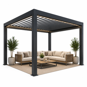 Pérgola Bioclimática Motorizada Personalizada de Aleación de Aluminio con Persianas Ajustables, Sistema de Cierre Zip, Diseño Moderno Ecológico e Impermeable - Product Image 4