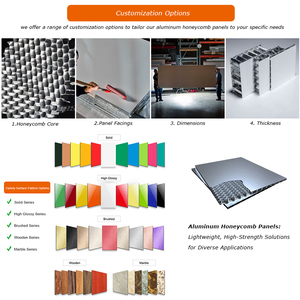 Nhà Máy Bán buôn đá nhiều lớp lõi sóng nhôm tổ ong tấm bảng điều khiển cho Trần bên ngoài bức tường - Product Image 3