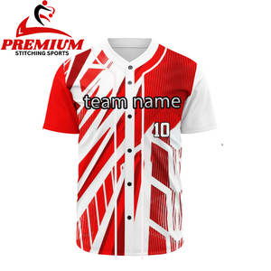 เสื้อเบสบอลของผู้ชายชุดเครื่องแบบไซส์พิเศษผลิตตามสั่งระบายอากาศได้ดีพิมพ์ซับลิเมชัน - Product Image 1