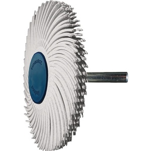 TYROLIT Disque de brosse radiale Sunburst Blanc 76 mm Grain 120 10000 Min- - Product Image 1