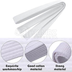 Cinturón de Karate ligero de algodón 100% de alta calidad, secado rápido, características cómodas personalizables para artes marciales, directo de fábrica - Product Image 2