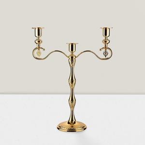 Golden Finished Five-Arm Metal Floor <b>Candelabra</b> for Home Wedding Easter & Christmas Decoration-Eco-Friendly Handmade - Product Image 4