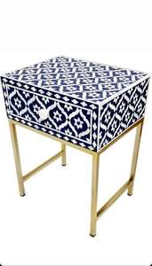 Taburetes y otomanos de consola con incrustaciones de hueso de lujo, decoración moderna para el hogar para cocina, comedor, incrustaciones de hueso elegantes atemporales, exquisita venta - Product Image 2