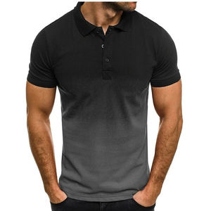 Camiseta de hombre Casual de secado rápido de manga corta de moda Tops camisas de hombre cuello vuelto hombre Polos - Product Image 1