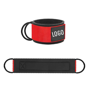 สายรัดข้อเท้าไนลอนรับประกันคุณภาพอุปกรณ์ยิมและยกน้ำหนักหนึ่งขนาดเหมาะกับทุกคนขายส่งโลโก้ที่กำหนดเอง - Product Image 5