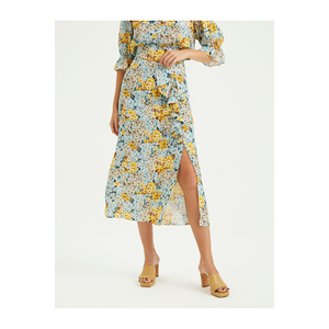 BGN Jupe en viscose à volants imprimée pour femme S23S540 - Product Image 3