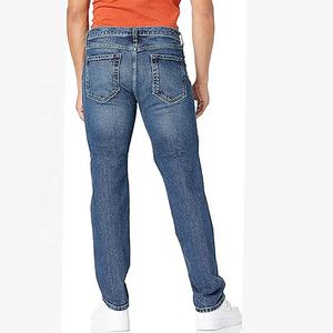 Fashion Stacked Denim <b>Jeans</b> for <b>Men</b> Color Fade Proof Breathable Light Weight <b>Jeans</b> <b>Men</b> Selvedge <b>Skinny</b> Straight Leg Pent - Product Image 2