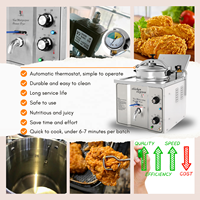 Friteuse à pression électrique de table TENSHINE certifiée CE, mini friteuse à poulet KFC, friteuse compacte commerciale pour petits lots