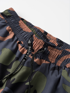 Pantalones cortos deportivos informales cómodos con cintura elástica para hombre, ropa transpirable de camuflaje hasta la rodilla para correr - Product Image 5