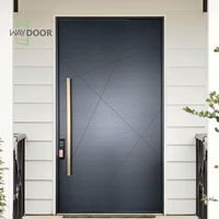 Porte extérieure en bois massif en acajou, chêne et épicéa, insonorisée, pour villa personnalisée, sécurité, porte pivotante simple en bois massif pour maisons