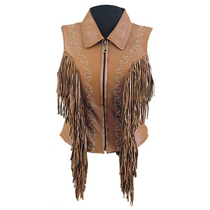 CHALECO MUJER PIEL FLECOS CUENTAS TRABAJO MODA ABRIGO NEGRO ROJO CHALECO LADY WEAR - Product Image 4