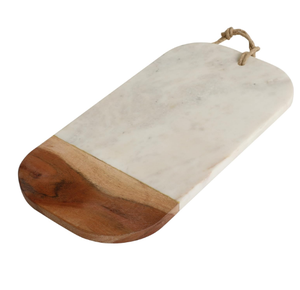 Tabla de cortar de madera más vendida Tabla de cortar de mármol y madera natural Tabla de cortar de charcutería de queso - Product Image 5