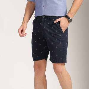 Shorts décontractés pour hommes, style urbain, taille mi-haute, fermeture élastique, coton uni, respirant, séchage rapide, couleur personnalisable, service OEM - Product Image 2