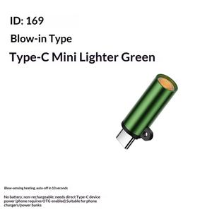 Briquet USB Type-C Mini pour Téléphone Portable, Briquet à Gaz Anti-Vent à Fil de Tungstène, Design Moderne OLIVER, Adaptation Universelle, Garantie 1 An - Product Image 5