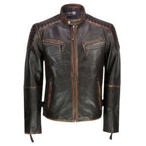 2024 New Fashion Quality Customize <b>Men</b> <b>Leather</b> <b>Jacket</b> for <b>Men's</b> Slim Fit Stylish 100% Original <b>Leather</b> <b>Jackets</b> - Product Image 1