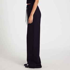 Vente chaude sur mesure Polyester/coton polaire Flare pantalons de survêtement hiver haute rue personnalisé en détresse Logo lourd Baggy - Product Image 4