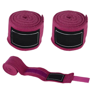 Envolturas de mano de boxeo de algodón 100% de alta calidad con etiqueta personalizada, correa de mano para gimnasio y Fitness de Pakistán, bolsa empaquetada - Product Image 1