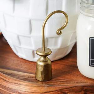 Classic Brass <b>Candle</b> Snuffer Ideal For <b>Extinguishing</b> Wax <b>Candles</b> Cleanly Without Smoke Mess Or Damage Indoors During Ceremonies - Product Image 1