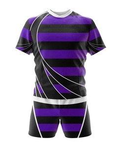 Venta al por mayor nueva llegada barato uniforme de rugby camisetas y pantalones cortos impresión por sublimación completa uniforme de equipo deportivo con impresión por sublimación - Product Image 2